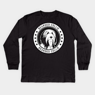 Bearded Collie Fan Gift Kids Long Sleeve T-Shirt